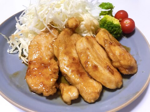 鶏胸肉の生姜焼き